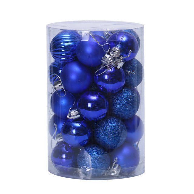 34 Christmas Tree Decoration Ball Set 4cm Ornaments