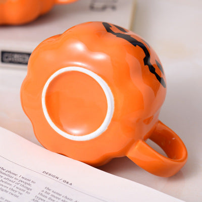 Creative Halloween Pumpkin Ceramic Mug