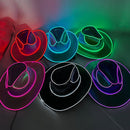 Halloween Carnival Party LED Wireless Fluorescent Colourful Cowboy Flashing Hat