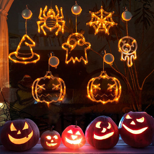 Halloween Party Window Hanging LED suction cup lamp Light