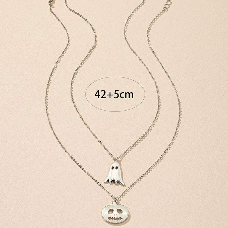 Popular Christmas Pumpkin Ghost Necklace