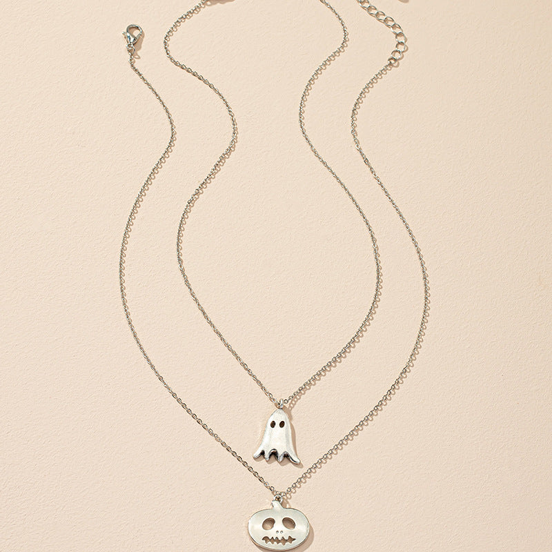 Popular Christmas Pumpkin Ghost Necklace