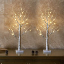 Eambrite Small Birch Twig Tree Lights Photo Display Tree With 24 Warm - 60cm/2ft