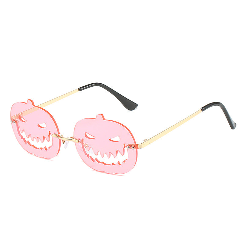 Runway Fried Street Halloween Pumpkin Funny Ball Sun Glasses