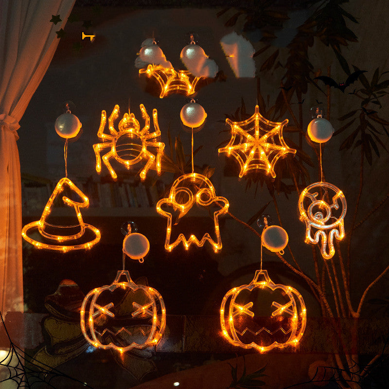 Halloween Party Window Hanging LED suction cup lamp Light