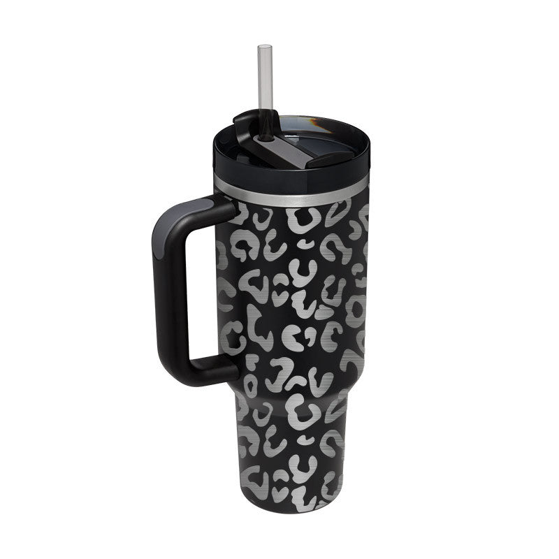 Halloween Thermal Mug 40oz Straw Coffee Insulation Cup With Handle