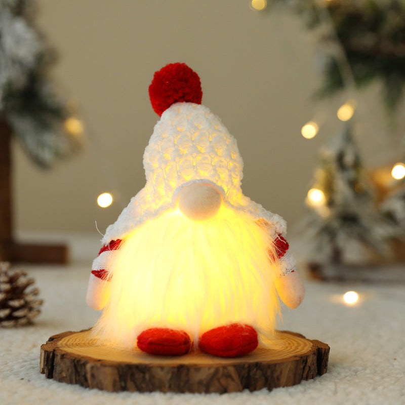 Christmas Faceless LIGHT UP Gnomes Doll With Lights