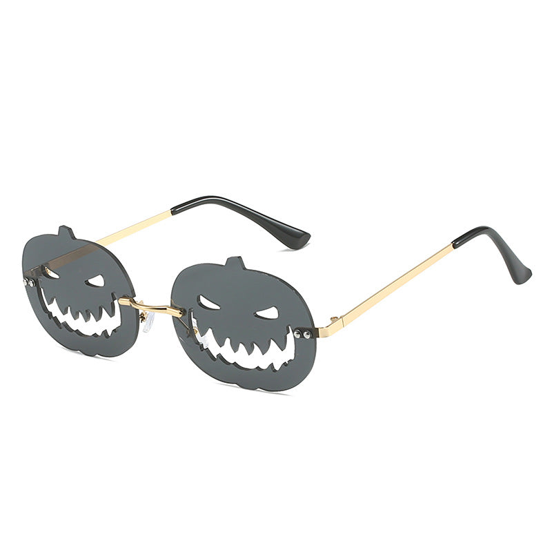 Runway Fried Street Halloween Pumpkin Funny Ball Sun Glasses