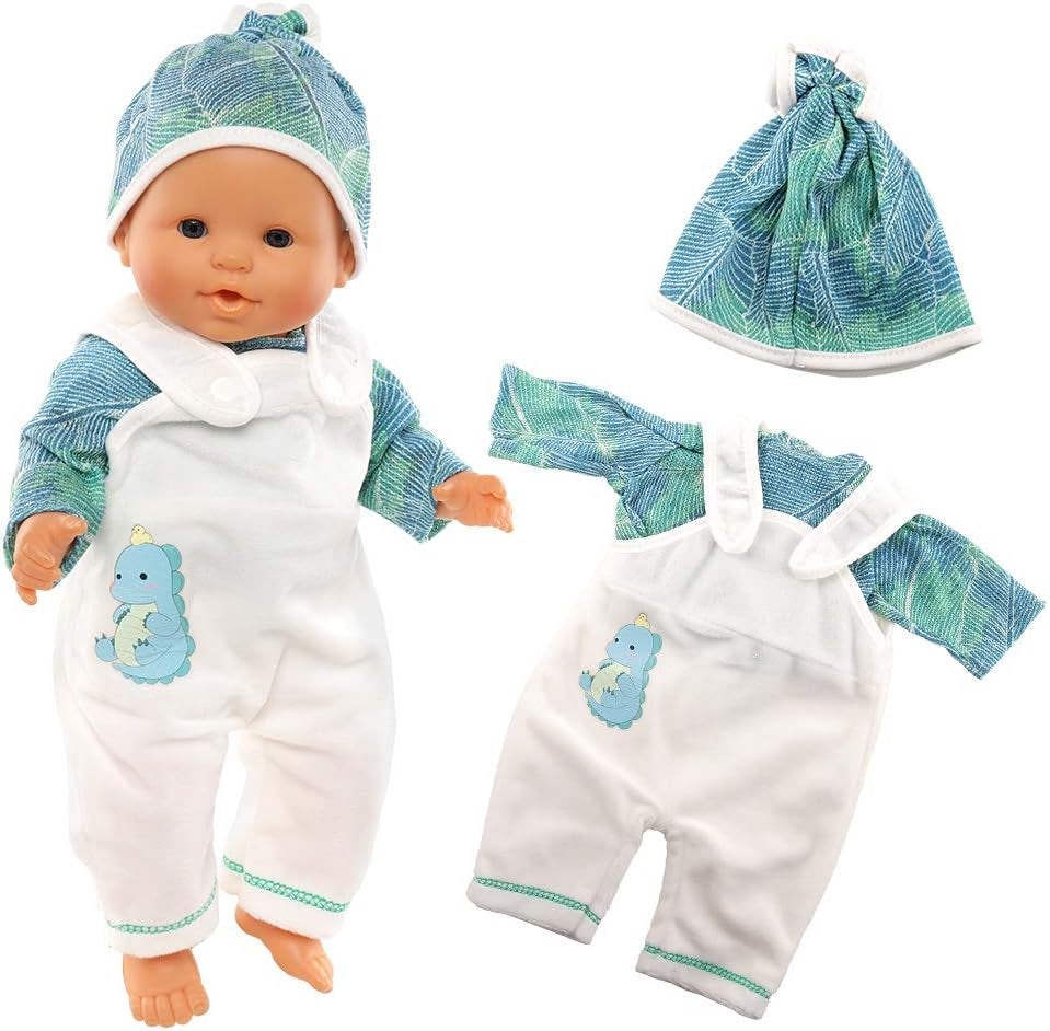  New Born Baby Doll Dress Miunana Sweet Clothes Dress Coat Socks For 35-43 cm