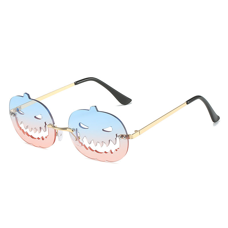 Runway Fried Street Halloween Pumpkin Funny Ball Sun Glasses