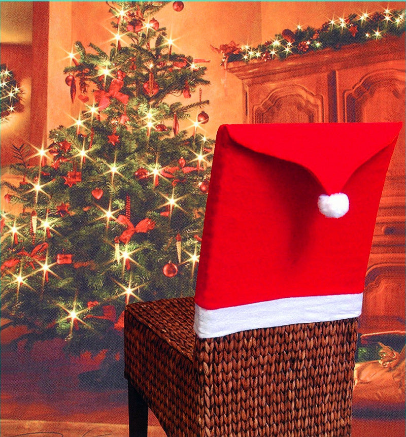 High Quality Christmas Decorated Chair Cover Set