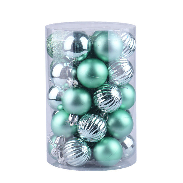 34 Christmas Tree Decoration Ball Set 4cm Ornaments