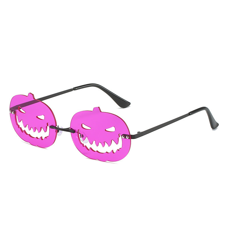 Runway Fried Street Halloween Pumpkin Funny Ball Sun Glasses