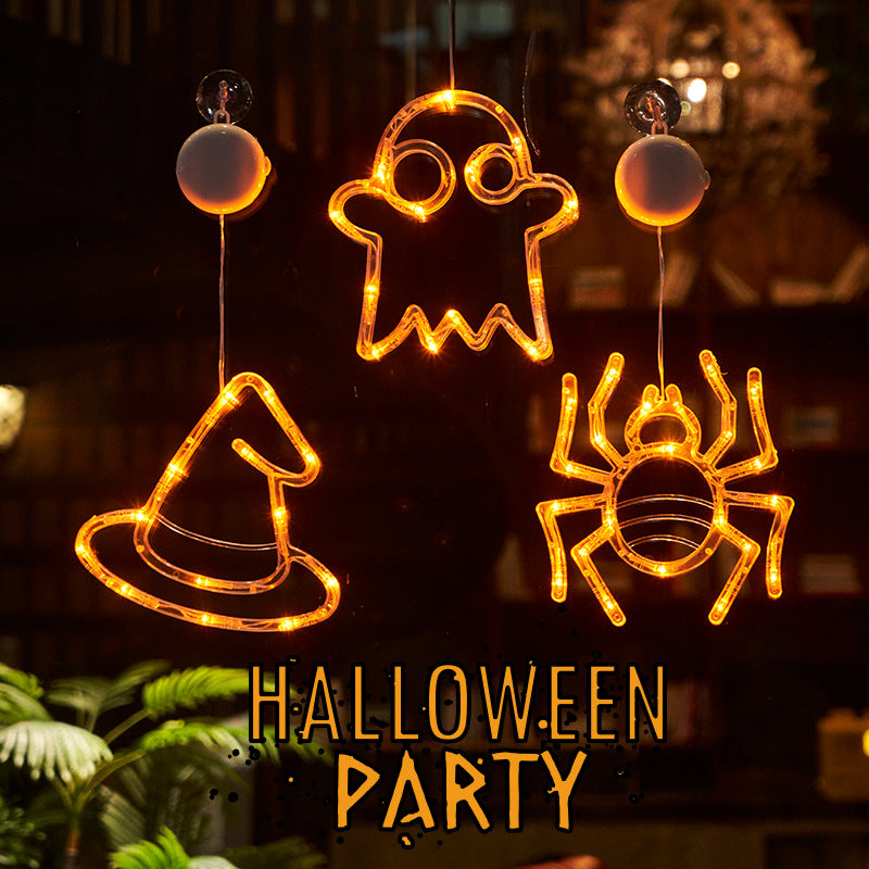 Halloween Party Window Hanging LED suction cup lamp Light