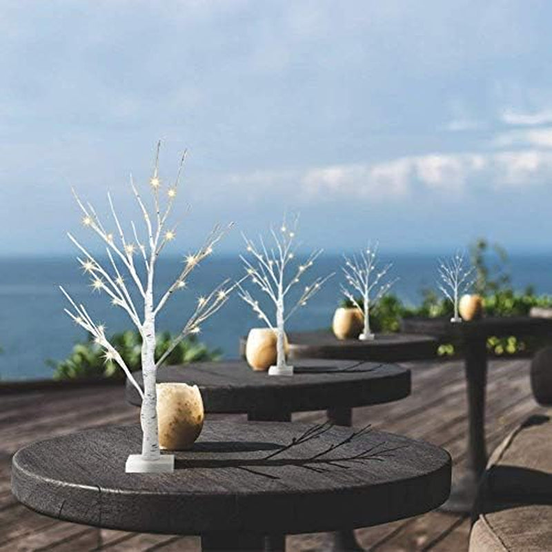 Eambrite Small Birch Twig Tree Lights Photo Display Tree With 24 Warm - 60cm/2ft