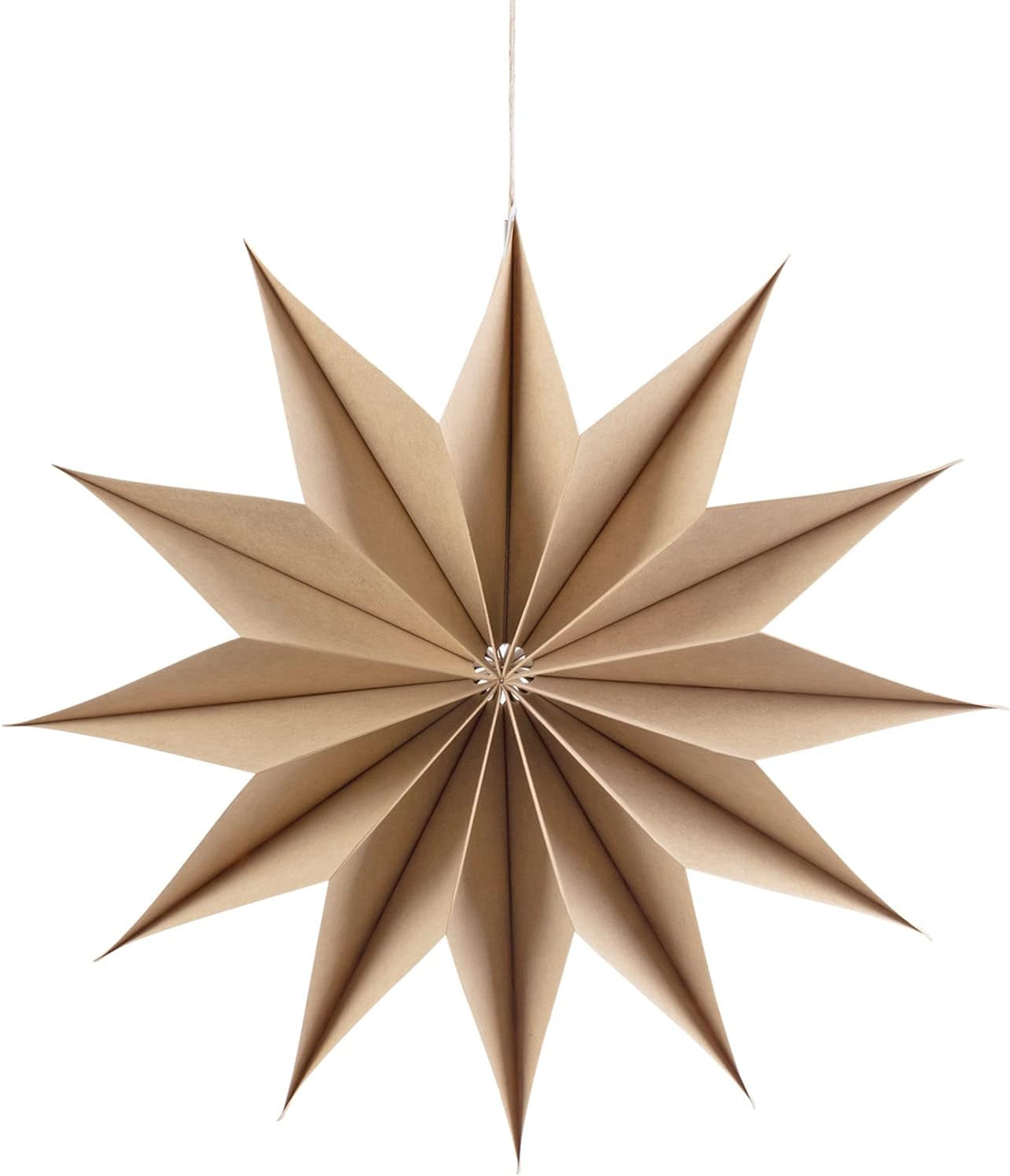 Paper Christmas Stars Hanging Lanterns Home Decoration - 3PCS 30CM 9-Pointed 