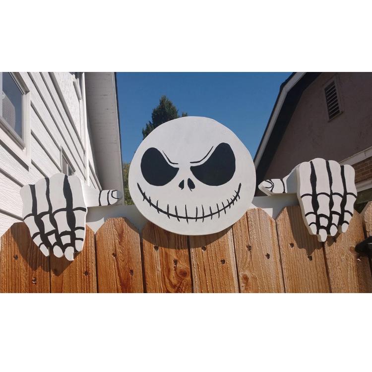 Christmas Themed Fence Garden Top Decoration