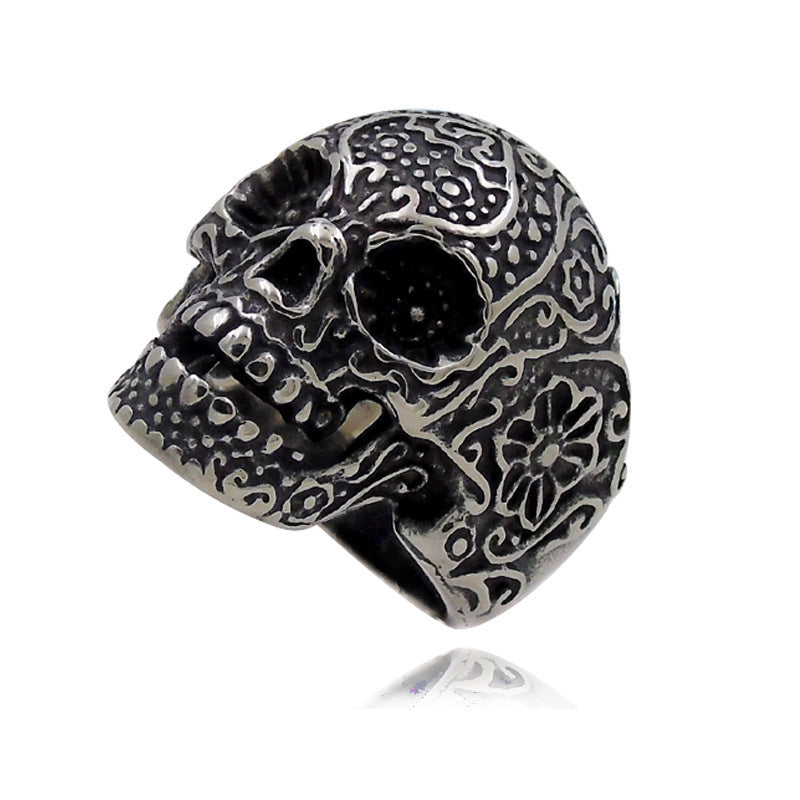 Hip Hop Skull Ring Trendy Men's Personality Ring Punk