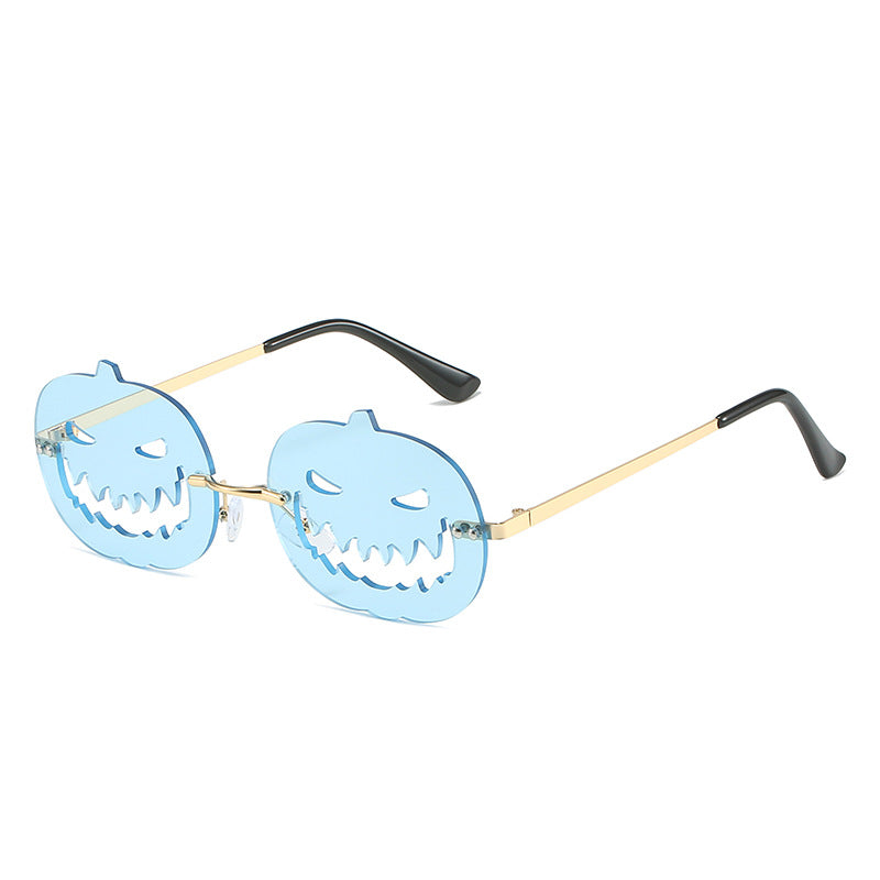 Runway Fried Street Halloween Pumpkin Funny Ball Sun Glasses