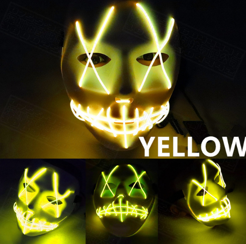 Halloween Led Glowing Full Face Mask