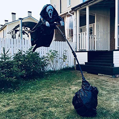 Trick Prop Skull Screaming Scarecrow Halloween Decoration