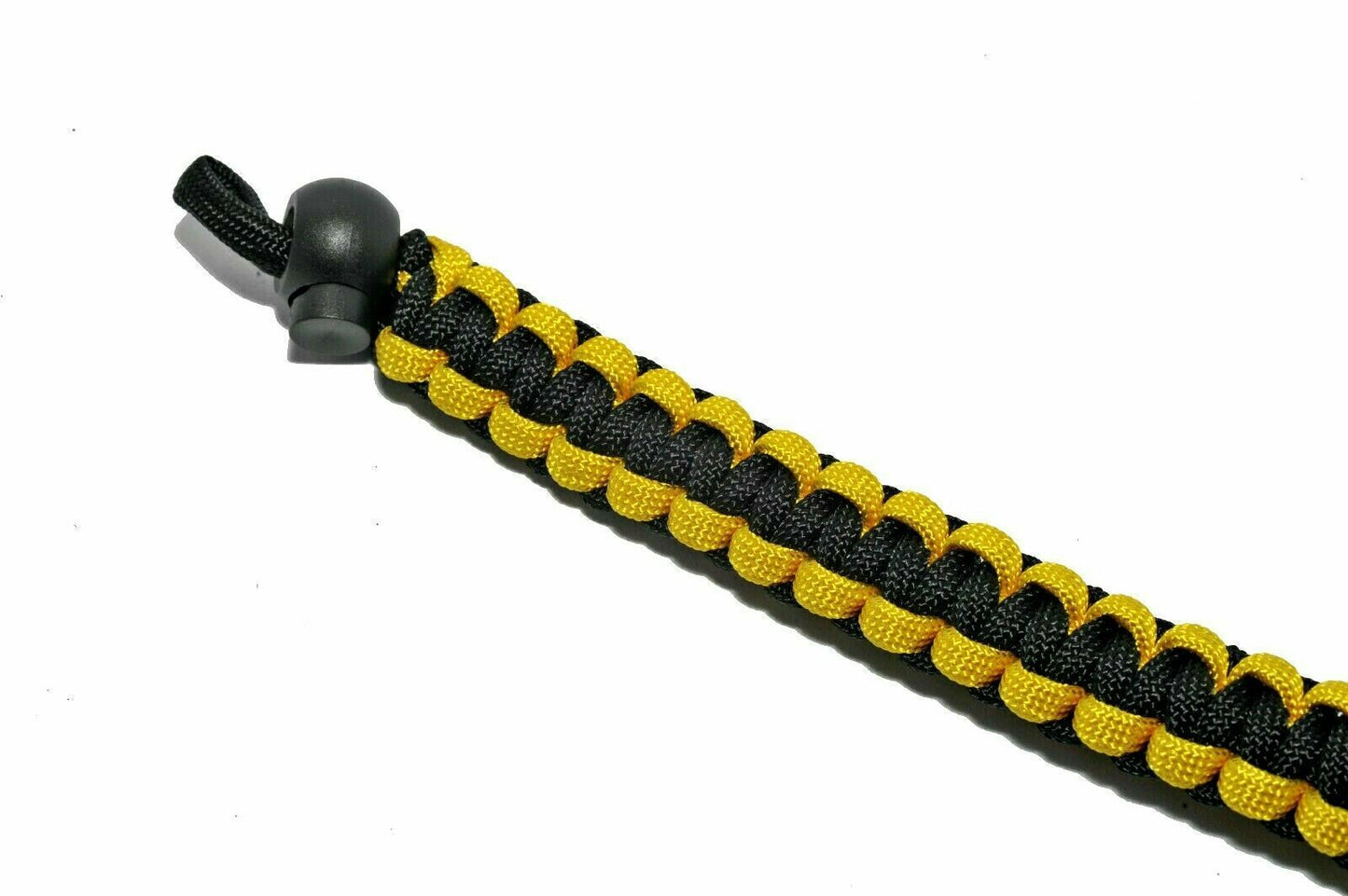 Kood Paracord Camera Wrist Braided Camera Strap in Black & Yellow