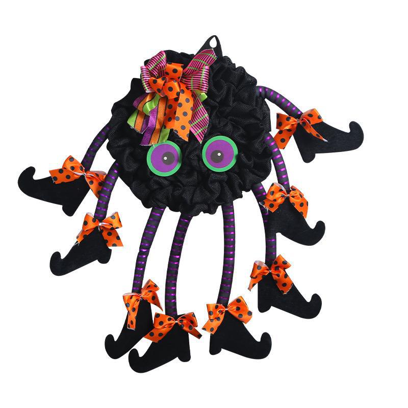 Creative Halloween Multi-legged Spider Door Hanging Wreath Party Decorations