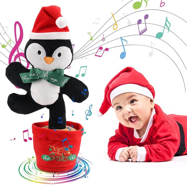 Early Education Electronic Dancing Christmas Plush Toy (Dances, Records, Glows, Sings)