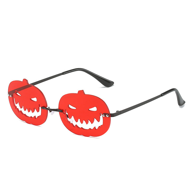 Runway Fried Street Halloween Pumpkin Funny Ball Sun Glasses