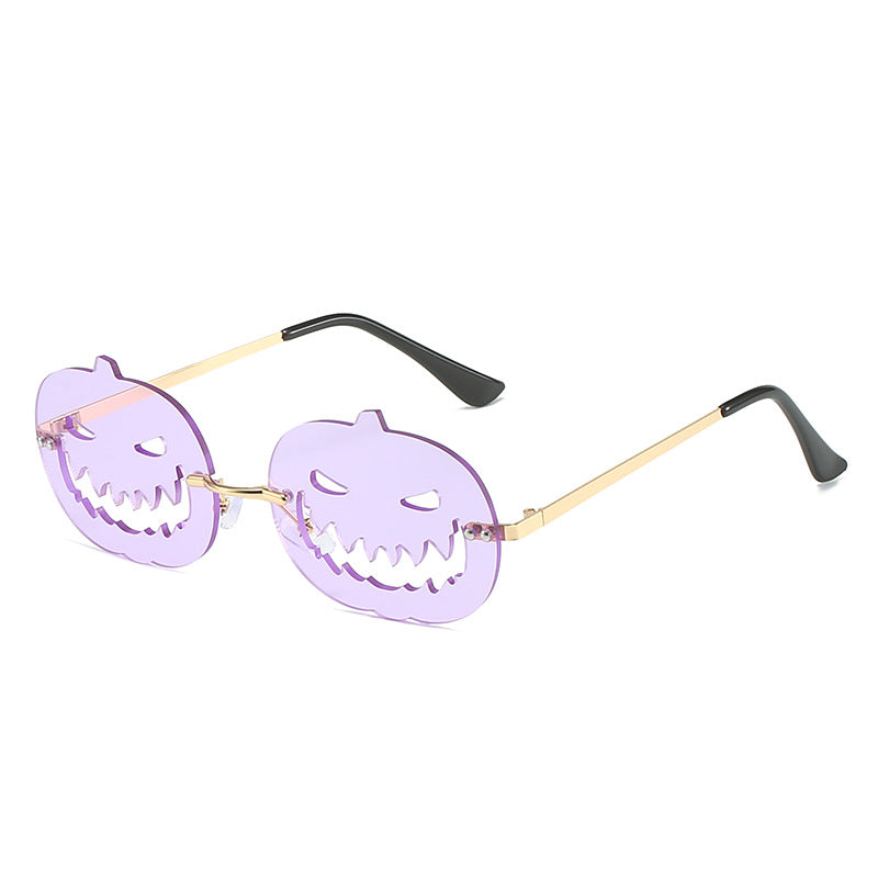 Runway Fried Street Halloween Pumpkin Funny Ball Sun Glasses