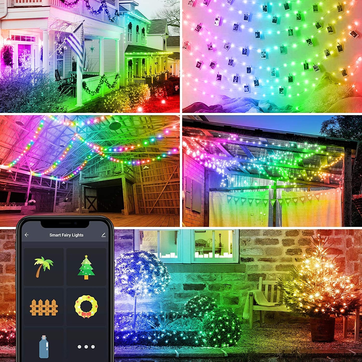 Bluetooth USB Copper Wire Christmas String Light