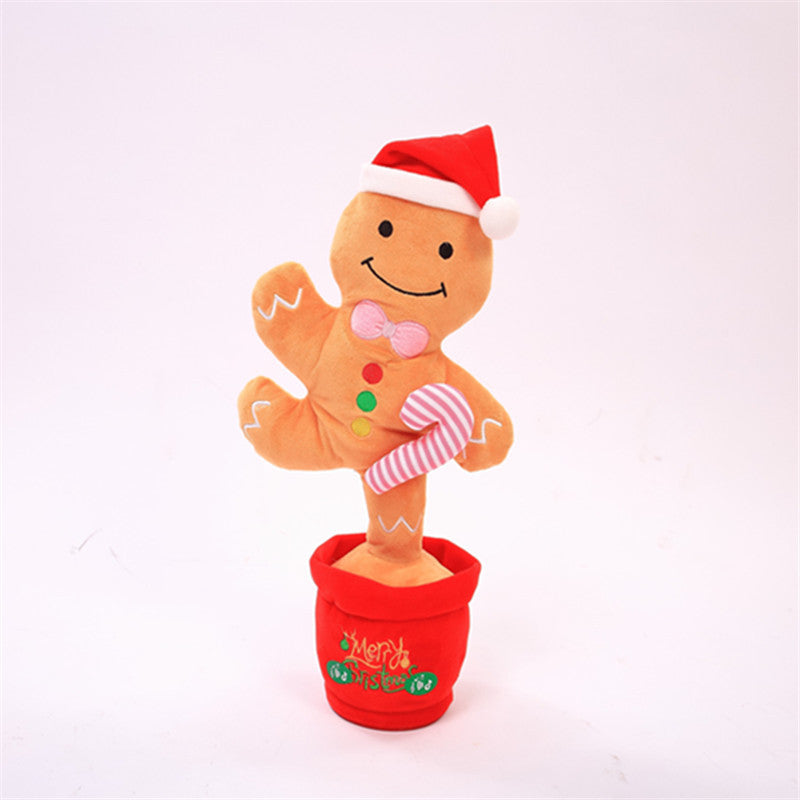 Early Education Electronic Dancing Christmas Plush Toy (Dances, Records, Glows, Sings)