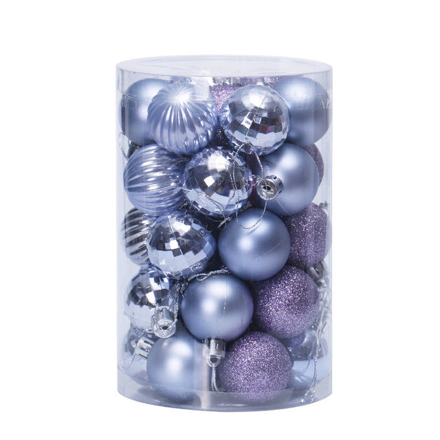 34 Christmas Tree Decoration Ball Set 4cm Ornaments