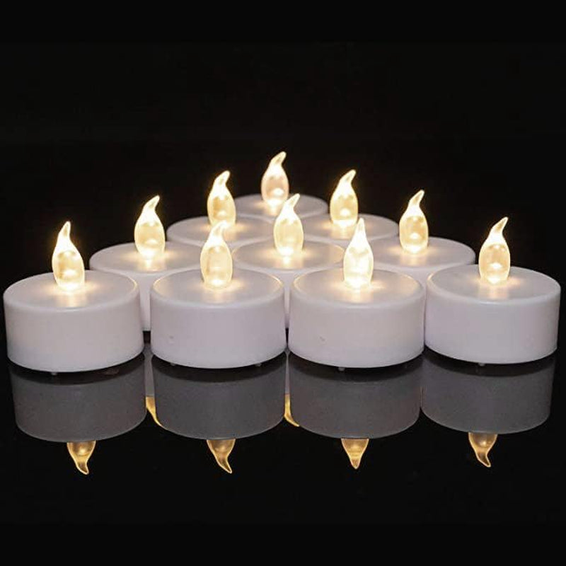 Biyanuo LED Flameless Candles 4" 5" 6" Real Wax Battery Candle Pillars