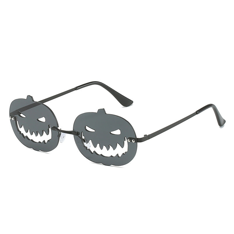 Runway Fried Street Halloween Pumpkin Funny Ball Sun Glasses