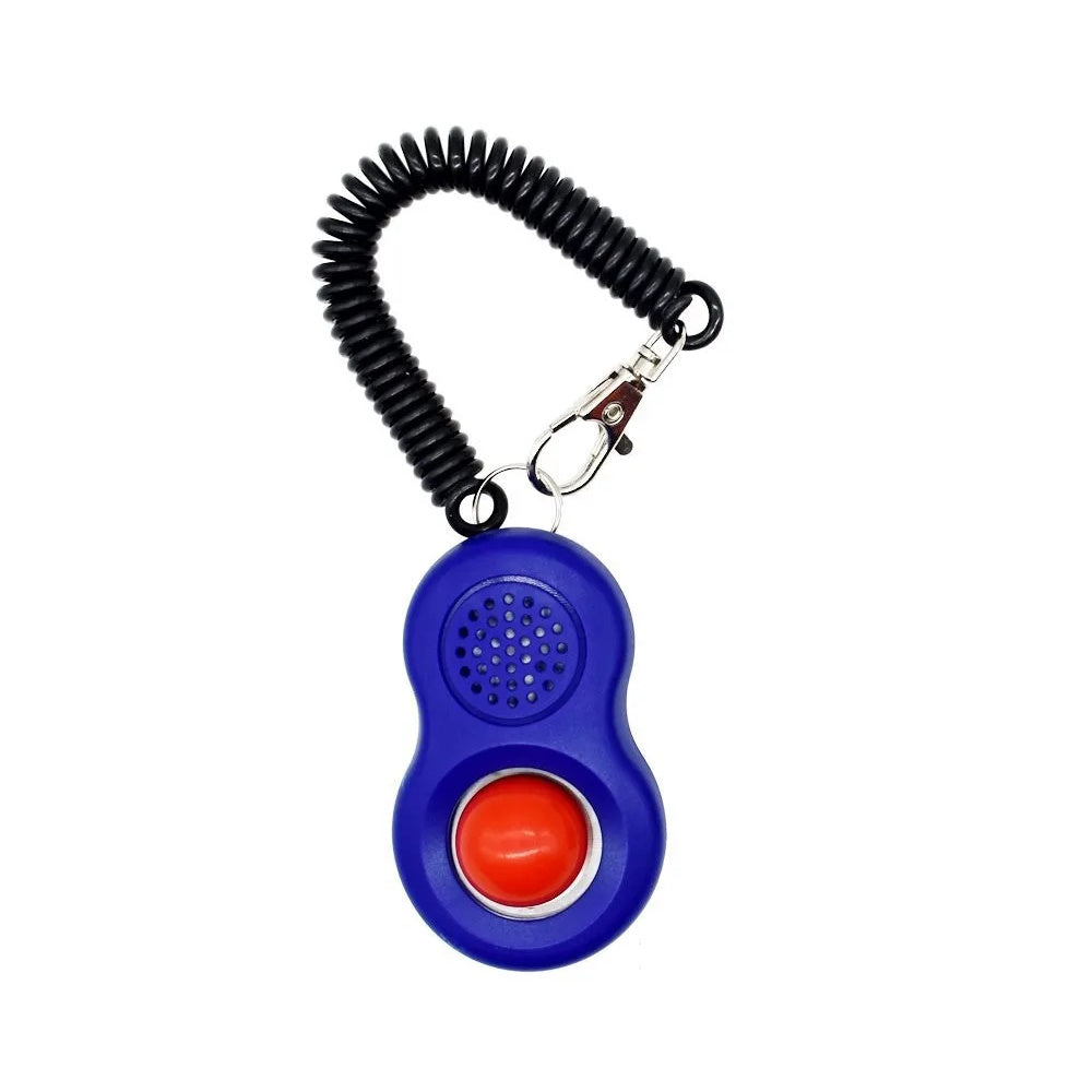 Pet Training Clicker with Finger Loop and Wrist Band