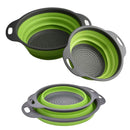 Round Collapsible Fruits Vegetables Strainer