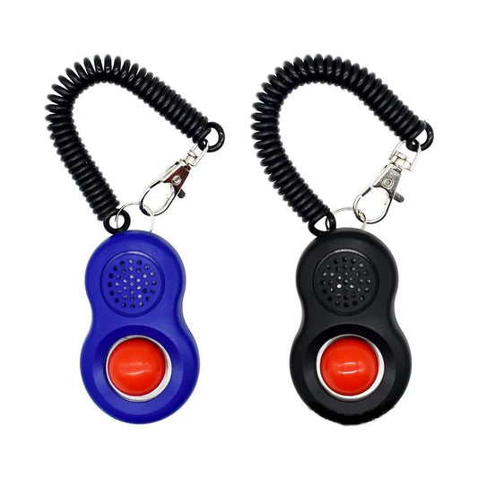 Pet Training Clicker with Finger Loop and Wrist Band