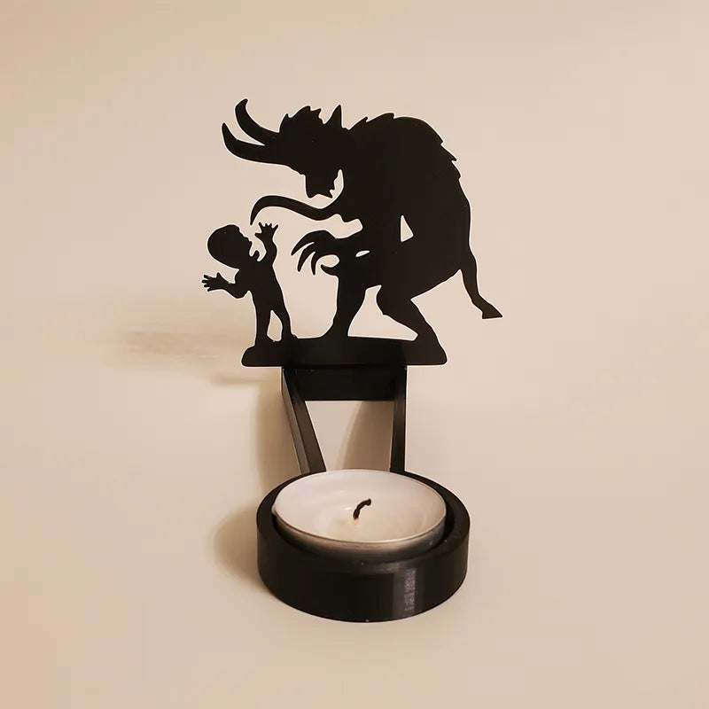 Halloween Fun Silhouette Shadow Candle Holder Decoration ornament