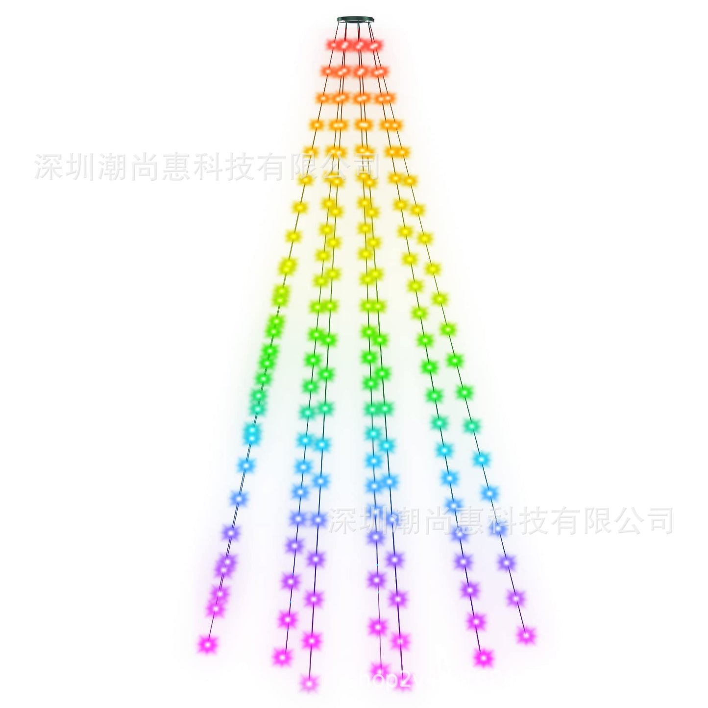 Magic Colour Christmas Tree APP Point Control Magic Colour Rubber-covered Wire Lights