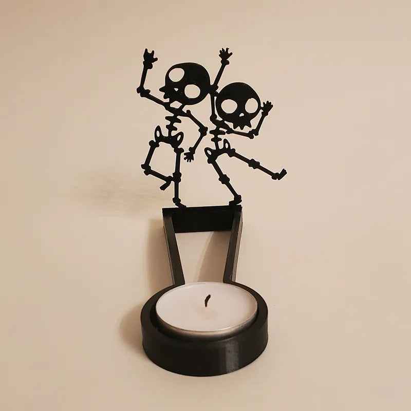 Halloween Fun Silhouette Shadow Candle Holder Decoration ornament