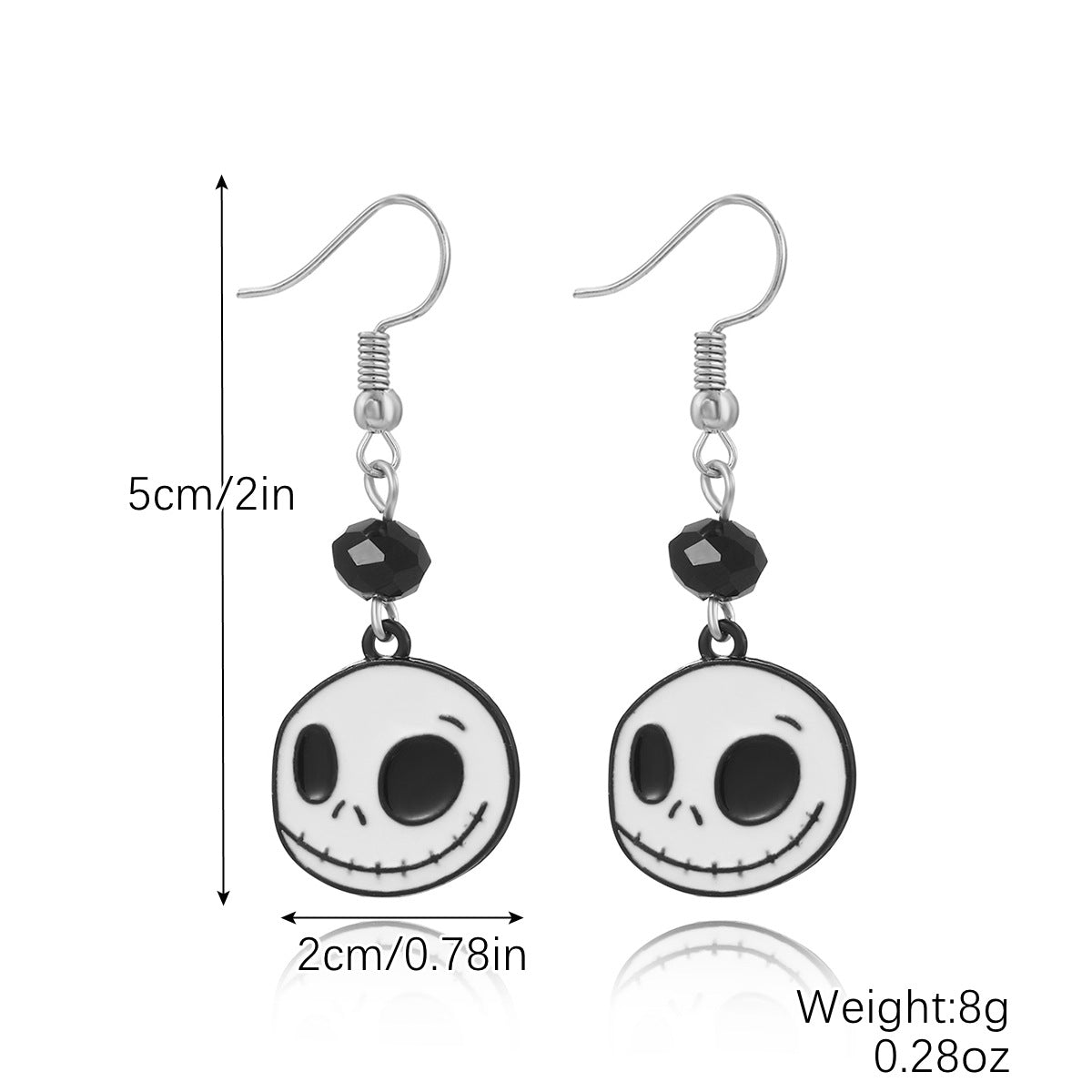 Halloween Pumpkin Skull Bat Earrings Set