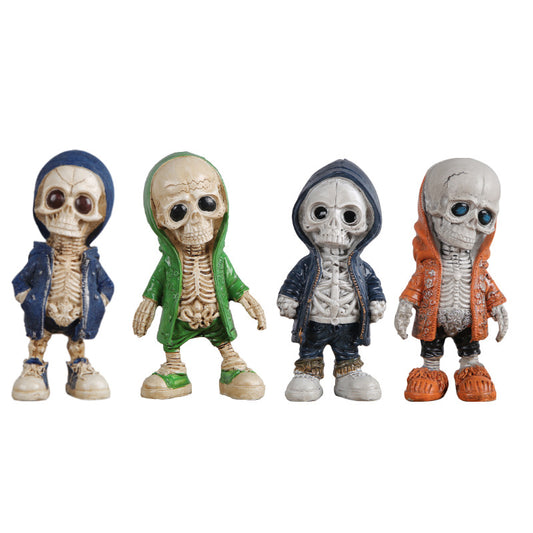 Zombie Ghost Halloween Hooded Skull Fashion Decorative Ornament