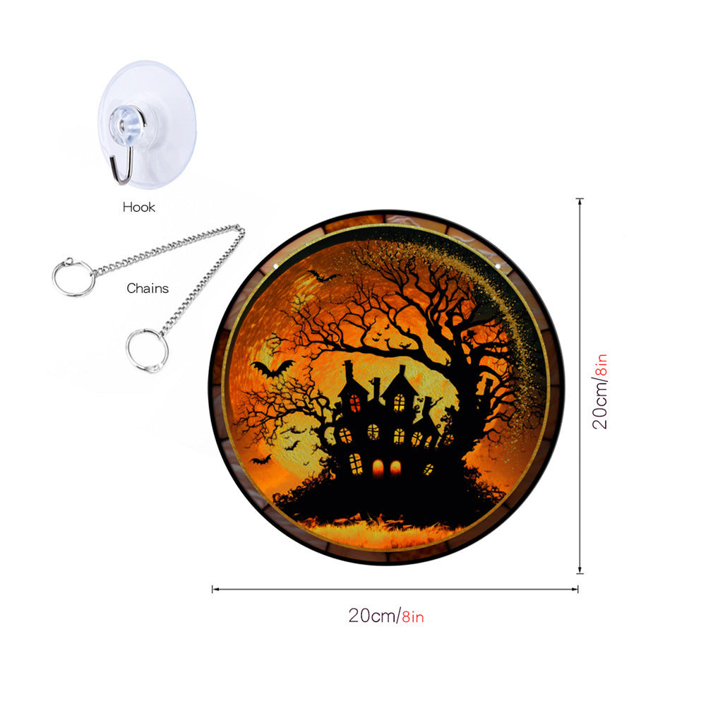 Halloween Pumpkin Bat Ghost Acrylic Hang Decorations