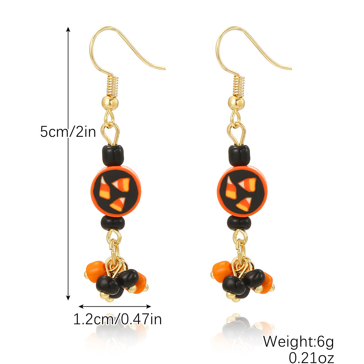 Halloween Pumpkin Skull Bat Earrings Set