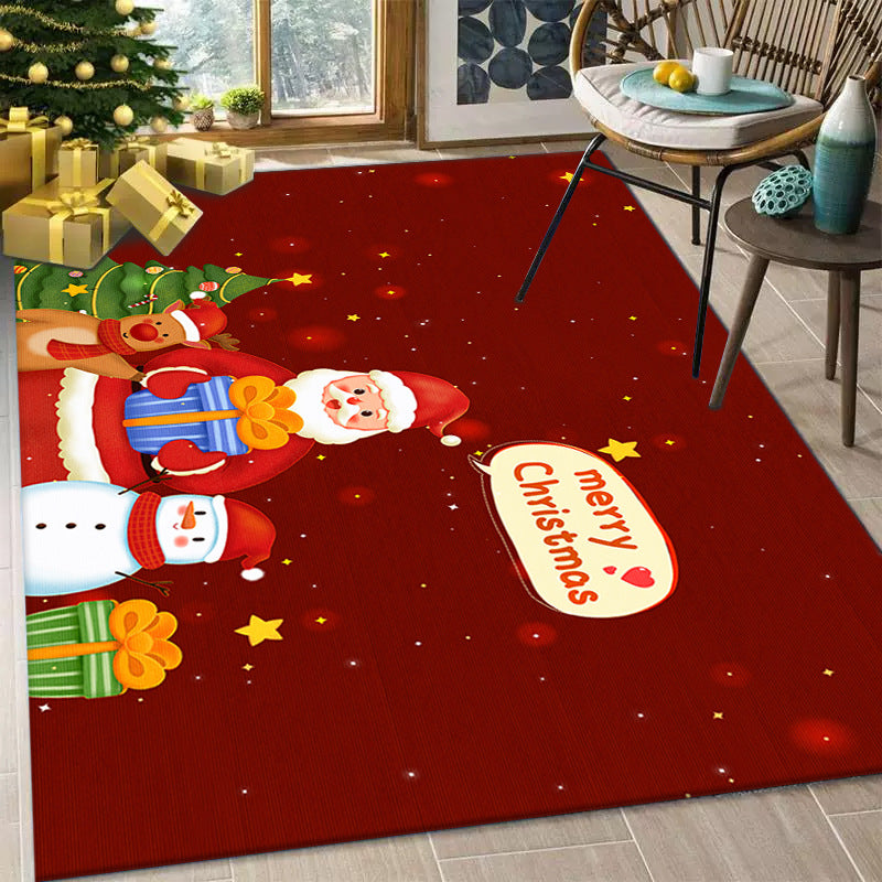 Christmas Living Room Decorative Floor Mat /Tree Skirt Door Mat Carpet