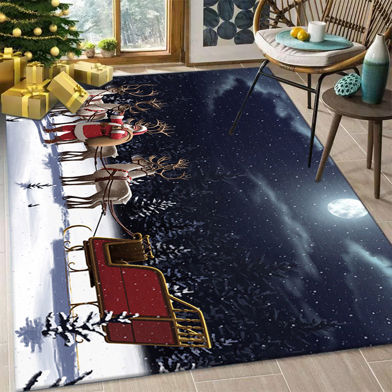 Christmas Living Room Decorative Floor Mat /Tree Skirt Door Mat Carpet