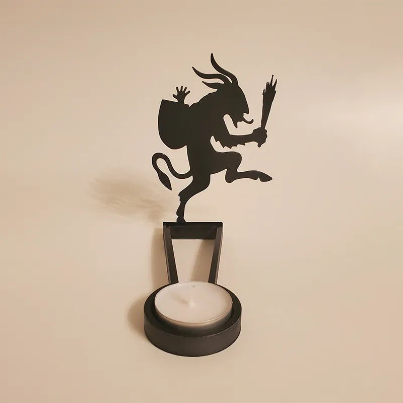 Halloween Fun Silhouette Shadow Candle Holder Decoration ornament