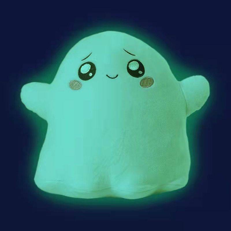 White Cloud Cat Luminous Ghost Doll Plush Toy