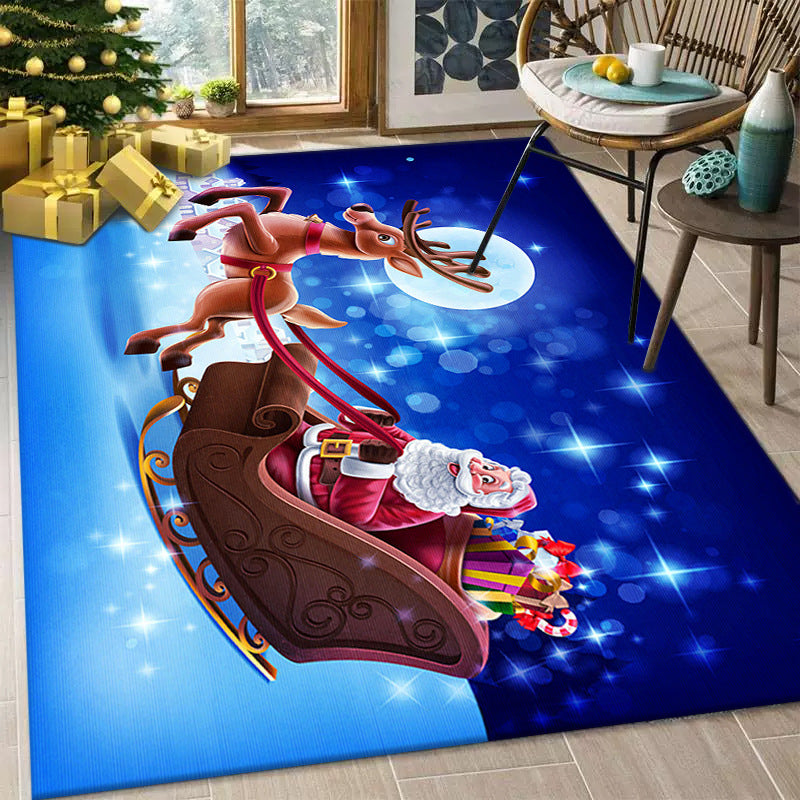 Christmas Living Room Decorative Floor Mat /Tree Skirt Door Mat Carpet